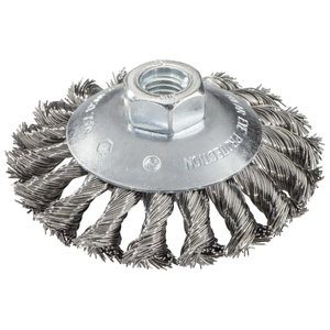 Bevel brush knotted Steel 100/M14 0,5mm, Metabo