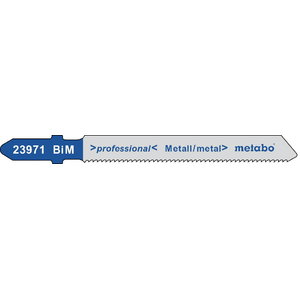 полотно для лобзиковой пилы, металл BiM 1,2/57мм 5шт., METABO