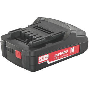 Battery 18V / 2,0 Ah, Li Power Compact, Metabo