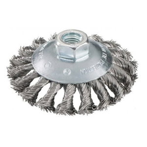 Wheel brush knotted Steel 115mm, M14, 0,5mm, Metabo