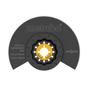 Multitööriistatera 85 mm, BiM, puidule ja metallile, Metabo