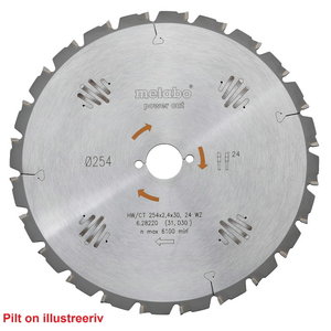 Пильный диск 190x2,2/1,4x30, z14 WZ, Power Cut. KS 66 / KS KS 66 / KSE 68, METABO