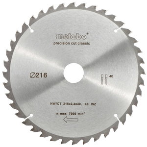 Pjovimo diskas 216x1,8/1,2x30, z40, WZ, 5°