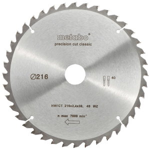 Pjovimo diskas 216x1,8/1,2x30, z40, WZ, 5&deg;