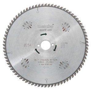 Circular saw blade 305x2,8/2,0x30, z96, 5°, FZ/TZ. Multi cut, Metabo