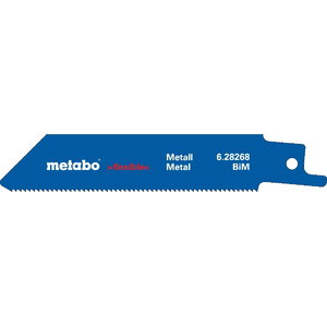 Sabre saw blades,  metal 0,9x100 mm, BiM - 5pc. Professional, Metabo