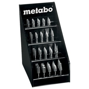 Rounded off bit, set 40 pcs. in a Display, Metabo