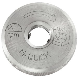 Quick flange nut, M14, for all single hand angle grinders, Metabo