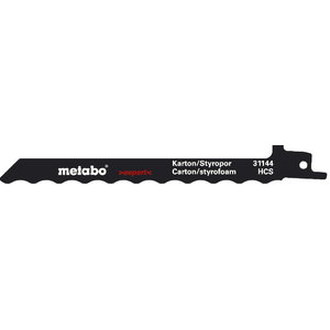 Sabre saw blade for cardboard, polystyrene, insulation materials 2pcs in pack HCS Expert 1,25/150mm, Metabo
