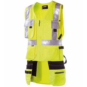 High vis vest   6320 pockets, yellow, 2XL, Dimex