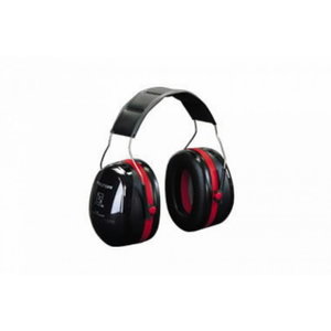 ™ PELTOR™ Optime™ III Kuulonsuojain, 35 dB, musta/punainen, päälakisanka, H540A-411-SV, 3M