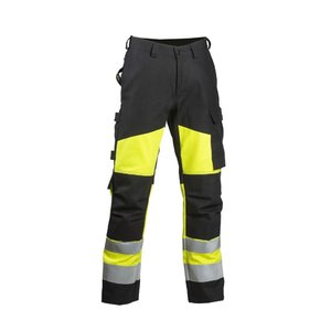 Multi housut 6432 huomioväri lk1, hv-keltainen/musta 52