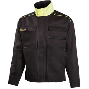 Куртка для сварщиков  644, чёрная/жёлтая, размер L, DIMEX