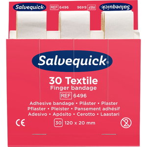 Textile Finger Bandage, 120 x 20 mm, 30 pcs/refill, Cederroth