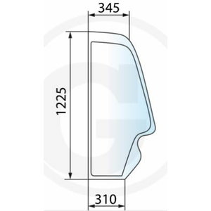 Side window, left, GRANIT