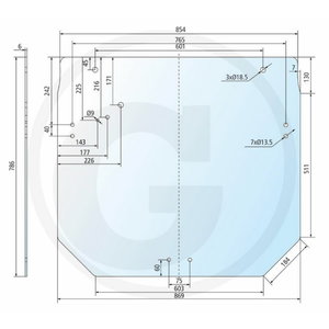 Rear screen R261272, SU34370