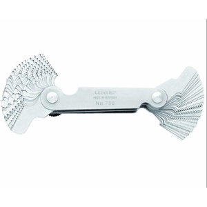 706 plok&scaron;telės sriegio žingsniui matuoti 