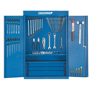 Tool case 1400GM with hooks and tools 92, Gedore