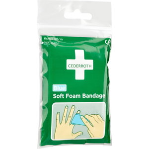  Soft Foam Bandage Blue, 6 cm x 40 cm, Cederroth