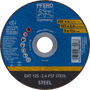 Режущий диск EHT 125-2,4 A46 P PSF, PFERD