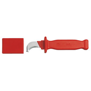 Peilis kabeliams lenktais ašmenim VDE 203mm, Gedore