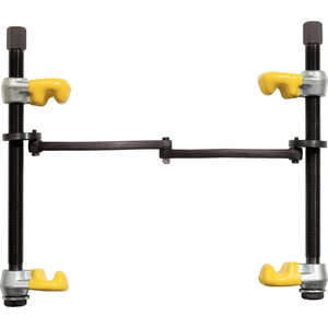 Jousikiristin varokahvalla, muovipäällystetty koukku, 240 mm