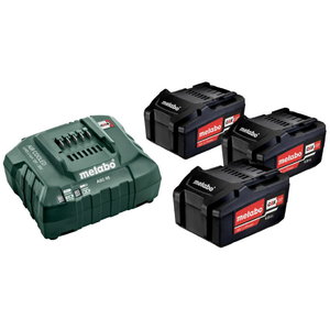 Basic set: 3 x 4.0 Ah + charger ASC 55 12-36 V, Metabo