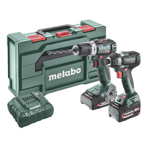 18V Combo set: BS L BL 18+SSD 18 LT 200 BL+1 x2,0 Ah;1x5,2Ah, Metabo