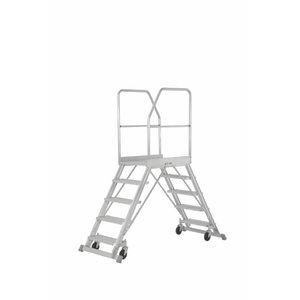 Mobile stockers ladder 2x4 steps, 0,97m, 6889