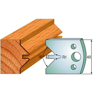 Asmeņu pāris HL 40x4mm, CMT