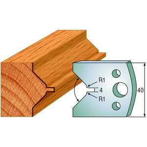 Frezavimo peiliai HL 40x4mm 