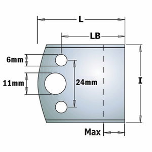 Frezavimo peiliai KSS 50x4 mm 