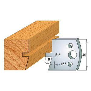 Ierobežotāju pāris 40x4mm, CMT