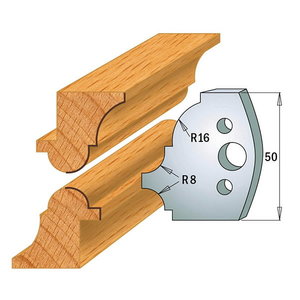 Ribotuvai frezavimo peiliams 50x4mm 2 vnt. 