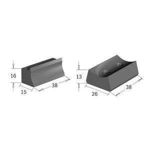 Wedge for cutter heads  693 38x13x26mm 