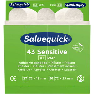 Sensitive Plaster, 43 pcs/refill, Cederroth