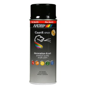 Spray Color Crafts RAL9005 HG Black 400ml, Motip