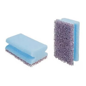 Heavy duty low scratch nailsaver sponges NS2020, blue/purple 70x130mm