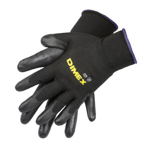 Work gloves, PU-coated, naylon, 6 pairs per pack 11