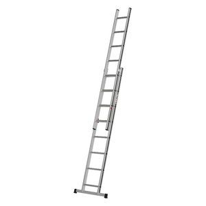 Combination ladder, 2x8 steps, 2,31/3,99m 70046, Alu-Pro