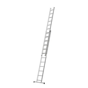 Kombinētās trepes, 2x12 pakāpieni, 3,43/5,95m 70046