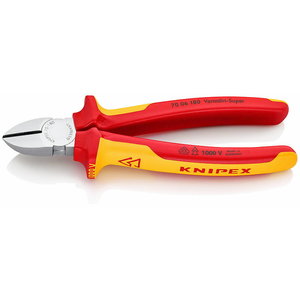 боковые кусачки 180мм VDE, KNIPEX