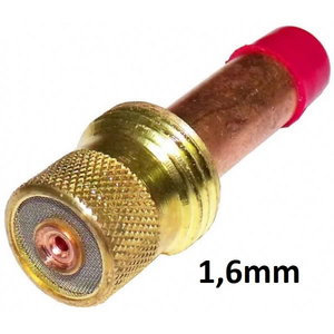 TIG-collet body Abitig17/18/26 for electrode w.gas lens1,6mm, Binzel
