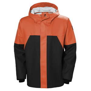 Vandeniui atspari striukė Storm Rain, orange/black, HELLYHANSE