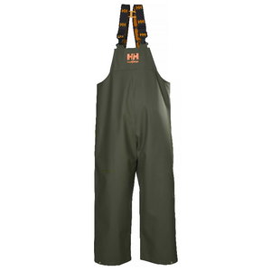 Rain bib pants Storm, army green L, Helly Hansen Workwear