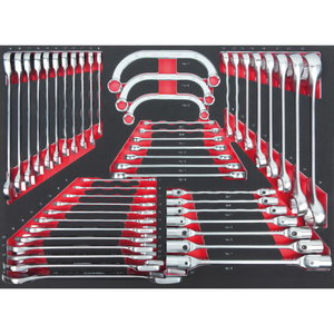 SCS wrench set, 48 pcs 1/1 system inset