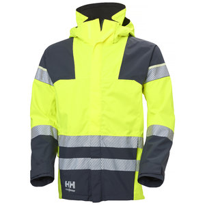 Njord Coast Shell Jacket, Yellow/Alpine Frost M