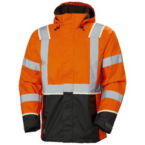 Shell jacket Uc-Me zip in, hi-viz CL3, orange/black L