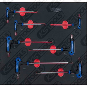 SCS ERGOTORQUEplus T-handle TX   key wrench set, 7 pc, KS Tools