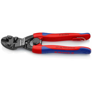 Bolt cutters 200mm COBOLT multi-comp. grips, with hook, Knipex